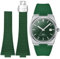 Armband für Tissot PRX, weiches Fluorkautschuk, Faltschließe, Band für Tissot PRX, zugeschnitten auf Größe 11/12 mm, für Herren und Damen, Ersatzarmbänder für Tissot PRX Serie, 35 mm, 40 mm, 40 mm,