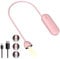 Justup Hals Leselampe Buch, LED Buchlampe mit 3 Farben & 3 Helligkeitsstufen, 3 in 1-Nackenlicht,Taschenlampe,Schreibtischleuchte, Wiederaufladbare, Buch Lampe zum Lesen im Bett in der Nacht (Rosa)