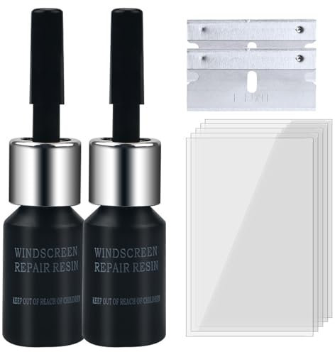 Fashion Base Windshield Repair kit, Windscreen Chip Repair Kit, DIY Glass Cracked Repair Kits, Car Glass Repair Glue Scratch Chip Cracks Repair Kit