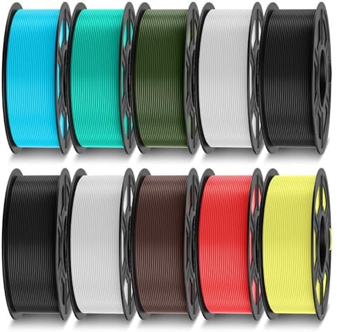 TECBEARS PLA Filament 1.75mm Mehrfarben Bundle 10KG
