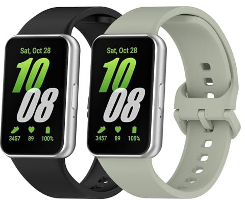 Songsier Cinturino Compatibile con Galaxy Fit 3,Cinturino sportivo impermeabile da sostituire,Silicone Cinturinoper Galaxy Fit 3 per uomini e donne