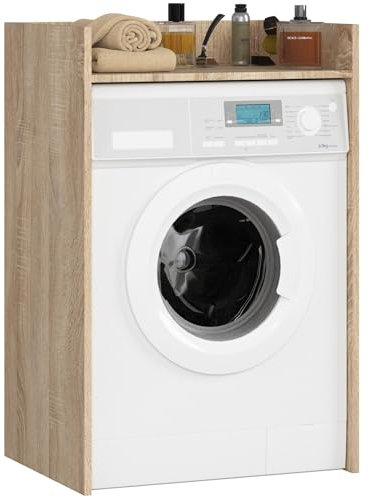 AKORD Armadietto per lavatrice 64 CM, 64 x 50 x 98 cm, er Lavatrice e Asciugatrice, Mobile da bagno, Rovere Artisan