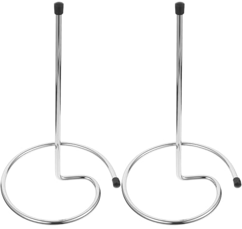 VANZACK Lot de 2 Égouttoirs à Carafe à Vin en Métal Support de Séchage Vertical Compact pour Verres et Carafes Séchoir Robuste Anti-Corrosion pour Maison Bar et Restaurant