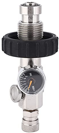 ANKROYU Premium aufblasbare CO2-Kupfer-Schnellkupplung mit ergonomischem Kunststoffgriff, robuste Schnellkupplung für Wassertanks, Schlauchboote und Zylinder