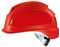 Uvex Pheos B-S-WR Belüfteter Bauhelm mit Drehrad - Kurzer Schirm - Rot
