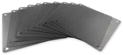 Silverbead Staubfilter für PC Lüfter 120x120mm [10 Stück] PVC Staubdicht Gehäuse | Computer Case Dust Staub Schmutz Filter für Gehäuselüfter Fan Cover Mesh Lüfterabdeckung Filtermatte Netz Kühler