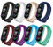 BDIG 8 Pezzi Cinturino Mi Band 6 Bracciale per Amazfit Band 5, Colorato Morbido Cinturini di Ricambio per Xiaomi Mi Band 7 Cinturino, Traspirante, Resistente al Sudore e Multicolore Accessori Tracker