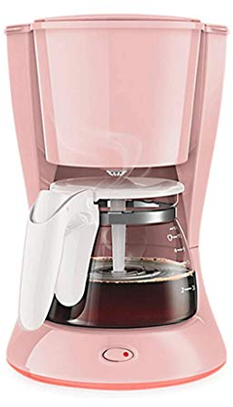 SMSOM 6 Cup Coffee Maker, Small Drip Coffee Maker, Compact Work in Silent, Coffee Brewer with Coffee Pot, Warming Plate and Removable Filter for Home and Office