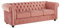 Vente-unique-Divano CHESTERFIELD 3 posti in velluto Rosa cipria