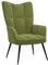vidaXL Relaxsessel Fernsehsessel Polsterstuhl Polstersessel Relaxstuhl Sessel Stuhl Ohrensessel Loungesessel Armsessel Wohnzimmer Hellgrün Samt