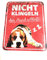 D&D Home, Beagle Warnschild, 25 x 20 x 0,3 cm, Rot, Warnschild