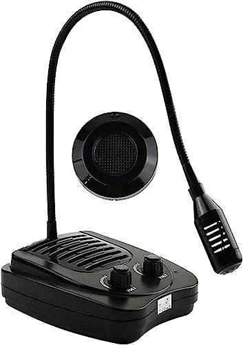 CHROX Système D'interphone De Fenêtre À Double Voie, Haut-Parleur en Verre De Fenêtre Anti-Interférence, Interphone Vocal, pour Magasin, Bureau, Hôpital, Société De Valeurs Mobilières, Restaurant