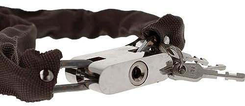 Catena Bici Con Chiavi, Lucchetto Bicicletta, Lucchetto Per Cancelli, Robusto e Antifurto (5X1000mm 620g)