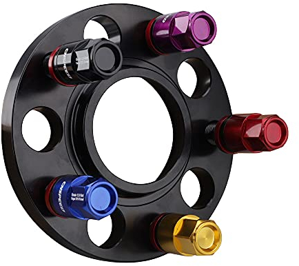 Spurverbreiterung,Universal Distanzscheiben Auto-Rad-Flanschrad plus hohe breite Breite 4 * 15mm Dicke / 20 * M14 * 1,25 Bolzen