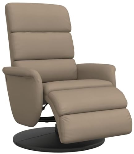 vidaXL Relaxsessel mit Fußteil Cappuccino-Braun Kunstleder