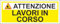 M-ITALY CARTELLO SEGNALETICO UNI - LAVORI IN CORSO mod 3 - Adesivo Extra Resistente, Pannello in Forex, Pannello In Alluminio (60x25, Alluminio)