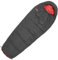 CAMPZ Mumienschlafsack Schwarz Rot Verstellbar Länge 190 cm mit Rucksack Packsacksack Schlafsack Pfadfinder Jugendherberge