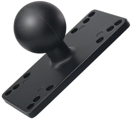 Strg 1.5 Ball Mount with Rectangular Plate Base, C Size AMPS Ball Mount Base Fish Finder Mount Compatible with RAM 1.5 Double Socket Arm Systems