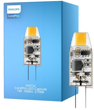 Philips LED Capsule CorePro G4 Klar 1W 100lm - 827 Extra Warmweiß | Ersatz Für 10W