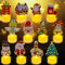 TOPJOWGA Weihnachtsdeko LED Kerzen, 12 Stück Weihnachten Teelichter, Flammenlose Teelichter Kerzen, Flammenlose Kerzen Batterie Dekoration für Tischdeko Weihnachten Party