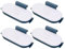Cupboard Door Trash Bag Organizer Garbage Bag Holder Trash Bag Hanging Bracket Waste Bin Hanger Organizer for Kitchen Cupboard Door Dark Blue 4PCS