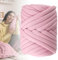 500g Armstricken Wolle, 25m Wolle zum Handstricken, Chunky XXL Grobe Isländische Wolle, Dicke Wolle Sperrige Handstrickgarn für Weben von Schals, Mützen, Decken, Zierkissen, Haustiernester, Rosa