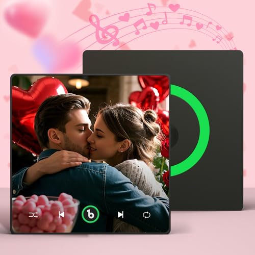 SOUFEEL Personalisierter Spotify Fotomagnet Personalisierte Musik Kühlschrankmagnet Selbst Gestalten können Lieder Spielen Dekoration Geschenk für Paare Familie Weihnachten Valentinstag Geburtstag