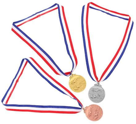 Sportmedaillen als Erste Platzmedaille 3 Stück aus Zinklegierung
