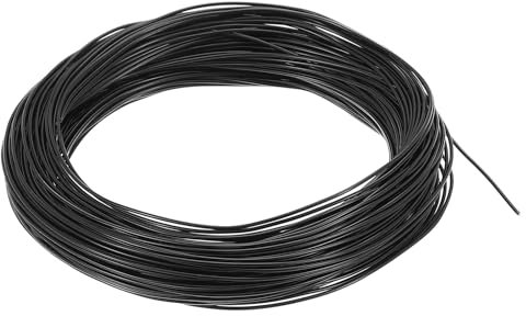 PATIKIL 1mm Filo Bonsai, 1 Rotolo Filo di Alluminio Anodizzato Floreale Filo per Alberi 95Ft Totali per Fissaggio Rami da Giardino, Nero