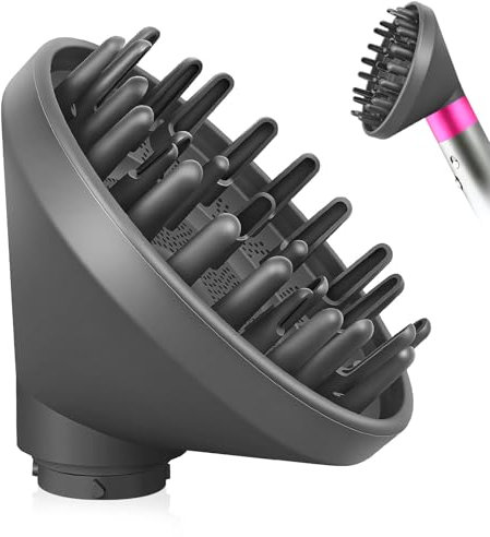 Ketilrub Portable Hair Diffuser Attachment for Dyson Airwrap HS05 HS03 HS01, Diffuser Nozzle for Dyson for Airwrap No Adapter Needed, Hair Dryer Diffuser Nozzle, Grey