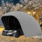 Abri D'auto Mobile Pliant, Abri De Voiture De Garage Portable Entièrement Automatique en Acier Inoxydable, Auvent De Garage De Voiture Rétractable, Auvent Imperméable Durable, Protégeant L'automobile