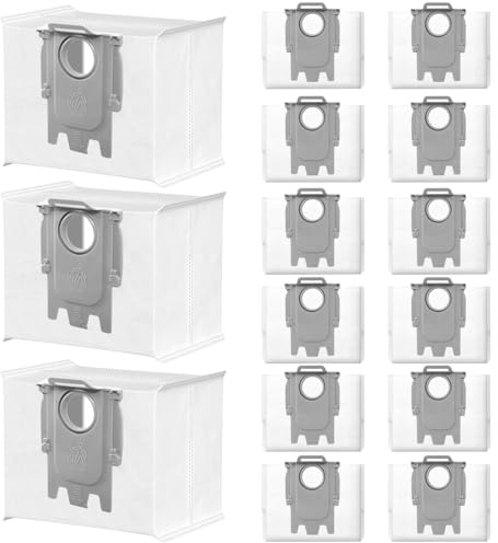 15 Stück Staubbeutel für Roborock Q7 L5+/Q7 M5+/S8 Pro Ultra/S7 MaxV Ultra | Staubsaugerbeutel für Q10 S5+/S8+/S7/S7 Max Ultra/S7 Pro Ultra/Q7+/Q7 Max+/Q8 Max+/Q5 Pro+/G10S Pro/Q10 X5+Staubsauger