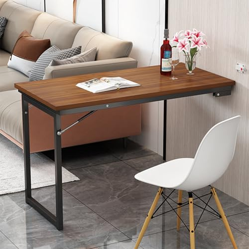 Hssnbkg Schwebender Schreibtisch Für Die Wand,wandtisch Klappbar Küche,Wand Klapptisch,Klappbarer Wandtisch Für Wäsche,Zimmer, Arbeitszimmer,Wohnzimmer Küche(100×50×75cm)