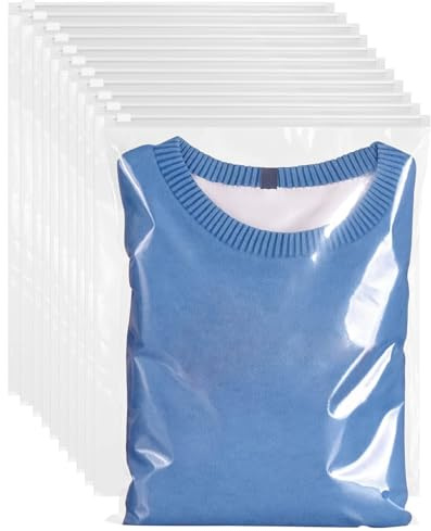HAGOT 45 Stücke 30 x 40 cm Zip Beutel Wiederverwendbar, Plastiktüten Versiegelte, Plastiktüten Versiegelte, für Kleidung Kosmetik Handtuch
