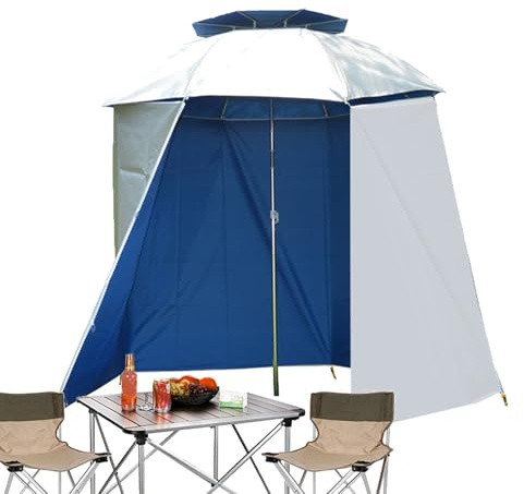 Portable Umbrella Shade - Fishing Tent Cover, Waterproof Parasol | Multipurpose Uv Resistant Sun Shelter, Sports Canopy, Convenient Travel Sunblock, Versatile Beach Tent for Sun and Rain Protection