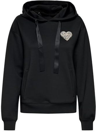 ONLY Damen Hoodie Kapuzen-Sweatshirt Pulli mit Rückenprint ONLAlina Life