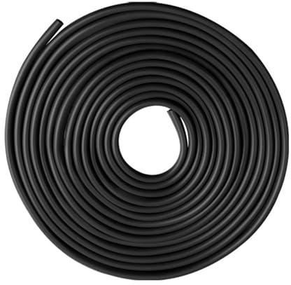 5 Metros Protectores Puertas Coche, Protección de Borde de Puerta de Coche, Tira Sellado Puerta Coche, Compatible para SUV y la Mayoría de Modelos, Fácil Instalación y Durable (Negro)