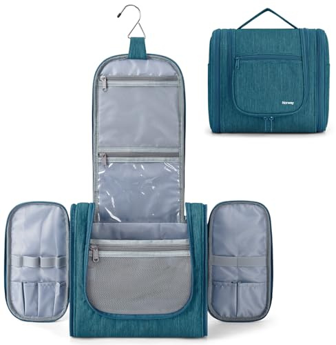 Narwey Kulturtasche Damen Kulturbeutel zum Aufhängen, Waschtasche Herren | Kosmetiktasche Mädchen mit Viel Platz, Make up Organizer Tasche für Reise, Praktisch, Kompakt, Geschenke für Frauen