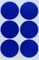 Sticker Blau 50 mm runde Aufkleber – 5 cm Sticker 180 Stück von Royal Green