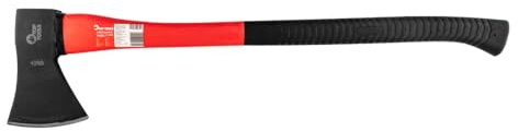 TOP TOOLS Axt aus Stahl mit Fiberglas Griff | 600-800-1000-1250 g | Fiberglasstiel Universalaxt Holzaxt Spaltbeil Spaltaxt Handbei | Beil Spaltbeil Camping | Kompakte Form