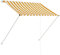 vidaXL Toldo Retráctil 150x150 cm Amarillo Blanco Marquesina Techo Protector