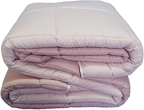 EURONOVITA' SRL Piumone Trapuntato Invernale Singolo o Matrimoniale Double Face, Vari Colori (Rosa/Rosa Antico, Matrimoniale)
