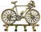 zeitzone Wandgarderobe Rennrad Garderobe Fahrrad Messing Antik-Stil