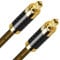 EMK Cable de audio óptico 1M de fibra de carbono, cable de audio digital Toslink S/PDIF conectores compatibles con barra de sonido, cine en casa, sistemas de sonido envolvente 1 M