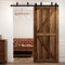 8FT/2.43M Deckenmontage Schiebetüre Beschläge, Ceiling mount brackets barn door hardware laufschiene fuer schiebetuer