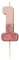 Talking Tables Gold Glitter Number 1 Candle Or Rose Pailletée Déco Gâteau de Qualité 1 an Scintillante Enfant, Adulte, Ado, Fête de 1er Anniversaire, Rosegold, 8 cm