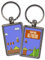 Porte-clés Mario Bros. Cadeau original pour les geeks. Porte-clés personnalisé. Image sur les deux côtés. Forme rectangulaire. Différents modèles disponibles. Mario Bros.