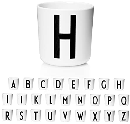 Design Letters Trinkbecher Kinder Eco (A-Z) | Kinderbecher | Geschenke zur Einschulung, Geburtstagsgeschenk | Kindergläser | Trinklernbecher ab 6 Monate | Vorschulkinder Geschenke | Schnabeltasse Baby