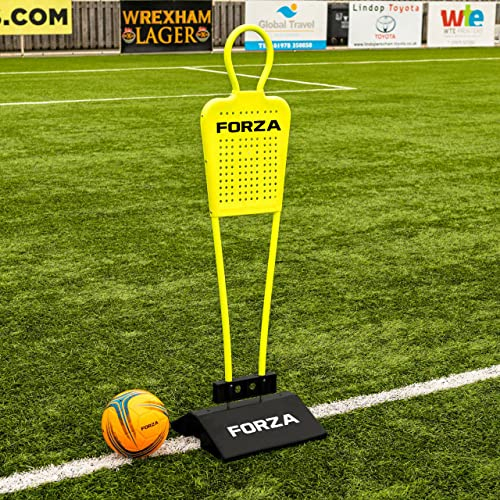 FORZA Astro Fußball-Dummies (Unterlage Werden enthalten) | Freistoß Dummies für Fussball | 3 Größe erhältlich | Eignen Sich für mehrere Oberflächen (Mini, Einzeln)
