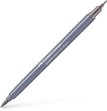 Faber-Castell Creative Studio Goldfaber Aqua Dual Marker, Warm Grey III, Einzelmarker, für Kunst, Handwerk, Zeichnen, Skizzieren, Zuhause, Schule, Universität, Ausmalen